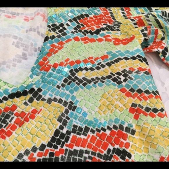 Vintage Cache V-Neck Summer Sweater - Picture 3 of 5